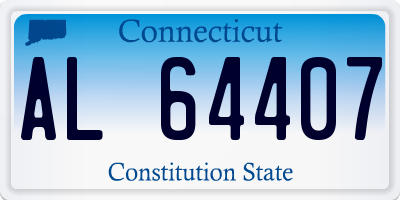 CT license plate AL64407