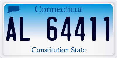 CT license plate AL64411