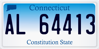 CT license plate AL64413