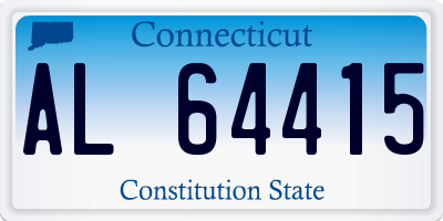 CT license plate AL64415