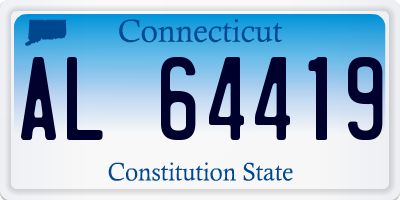 CT license plate AL64419