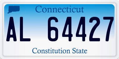 CT license plate AL64427