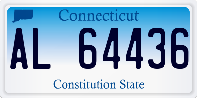 CT license plate AL64436