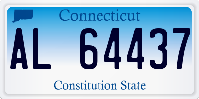 CT license plate AL64437