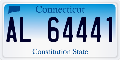 CT license plate AL64441