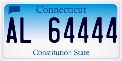 CT license plate AL64444