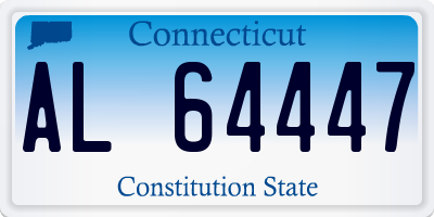 CT license plate AL64447