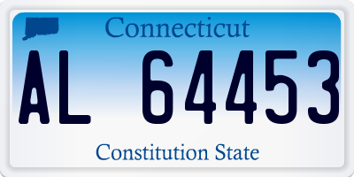 CT license plate AL64453