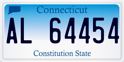 CT license plate AL64454