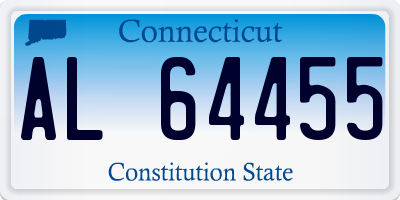 CT license plate AL64455