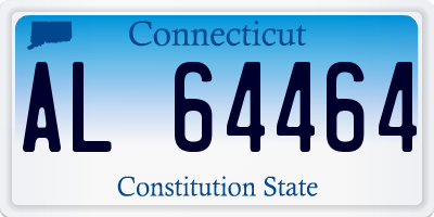 CT license plate AL64464