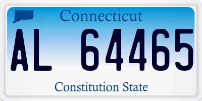 CT license plate AL64465