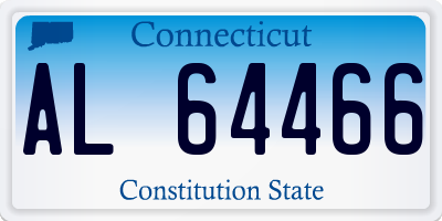 CT license plate AL64466