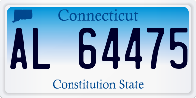 CT license plate AL64475