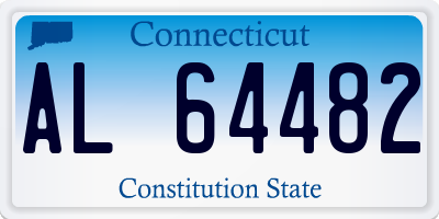CT license plate AL64482