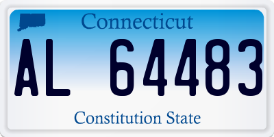 CT license plate AL64483