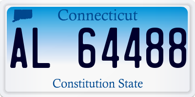 CT license plate AL64488