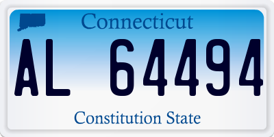 CT license plate AL64494