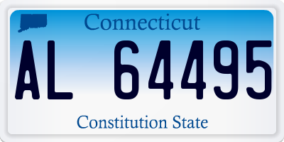 CT license plate AL64495