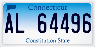 CT license plate AL64496