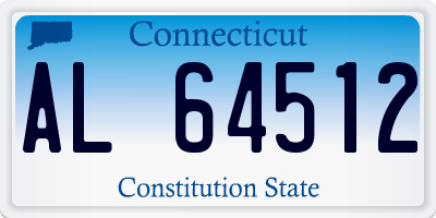 CT license plate AL64512