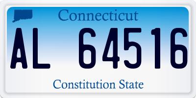 CT license plate AL64516