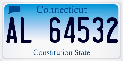 CT license plate AL64532