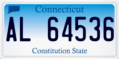 CT license plate AL64536