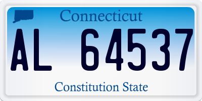 CT license plate AL64537