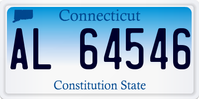 CT license plate AL64546