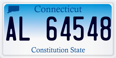 CT license plate AL64548