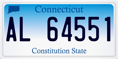 CT license plate AL64551