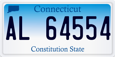 CT license plate AL64554