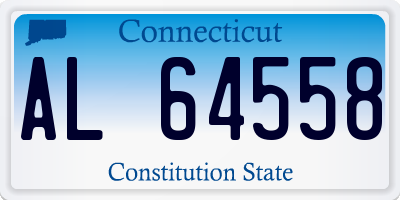CT license plate AL64558