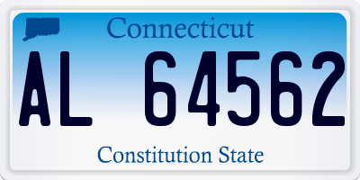 CT license plate AL64562