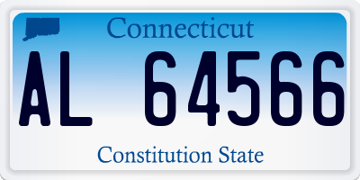 CT license plate AL64566