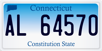 CT license plate AL64570