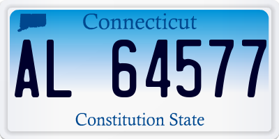 CT license plate AL64577