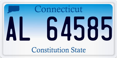 CT license plate AL64585