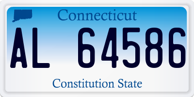 CT license plate AL64586