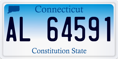 CT license plate AL64591