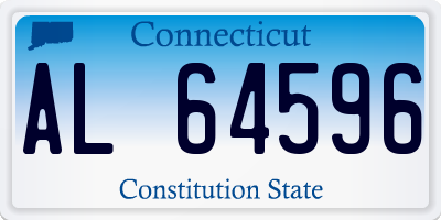 CT license plate AL64596