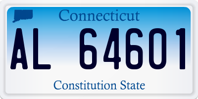 CT license plate AL64601