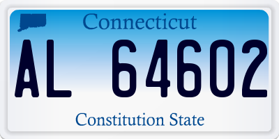 CT license plate AL64602