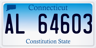 CT license plate AL64603