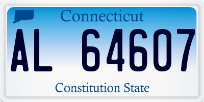 CT license plate AL64607