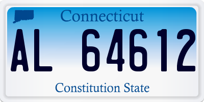 CT license plate AL64612