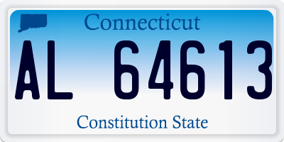 CT license plate AL64613