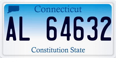 CT license plate AL64632