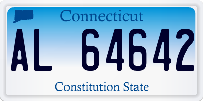 CT license plate AL64642